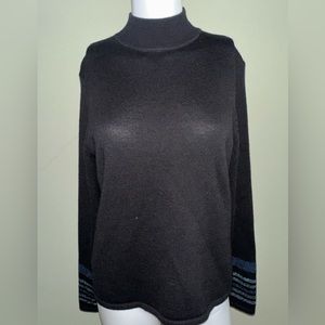 Pendleton Black Turtle Neck Long Sleeve Sweater, Size M